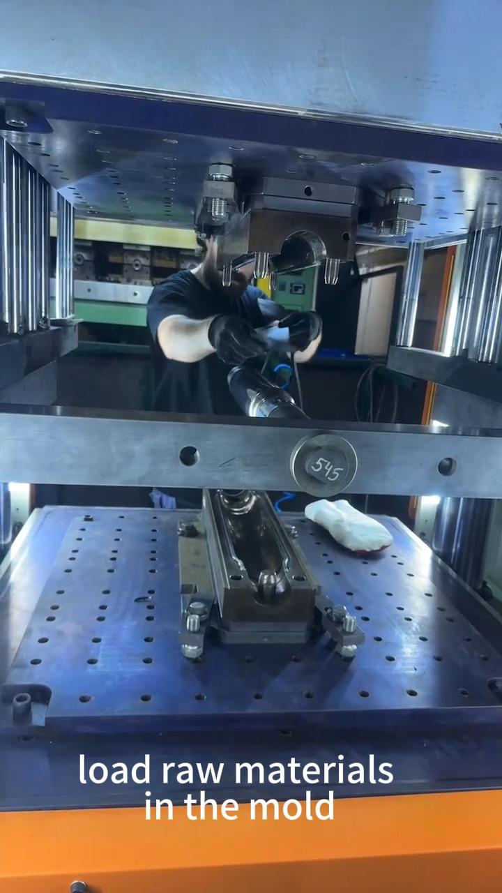 Vacuum type Curing/Vulcanization Molding Press Machine Trial Run in Customer Premise